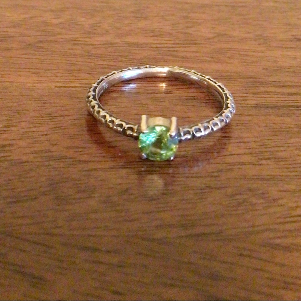 Sterling Silver Peridot Ring